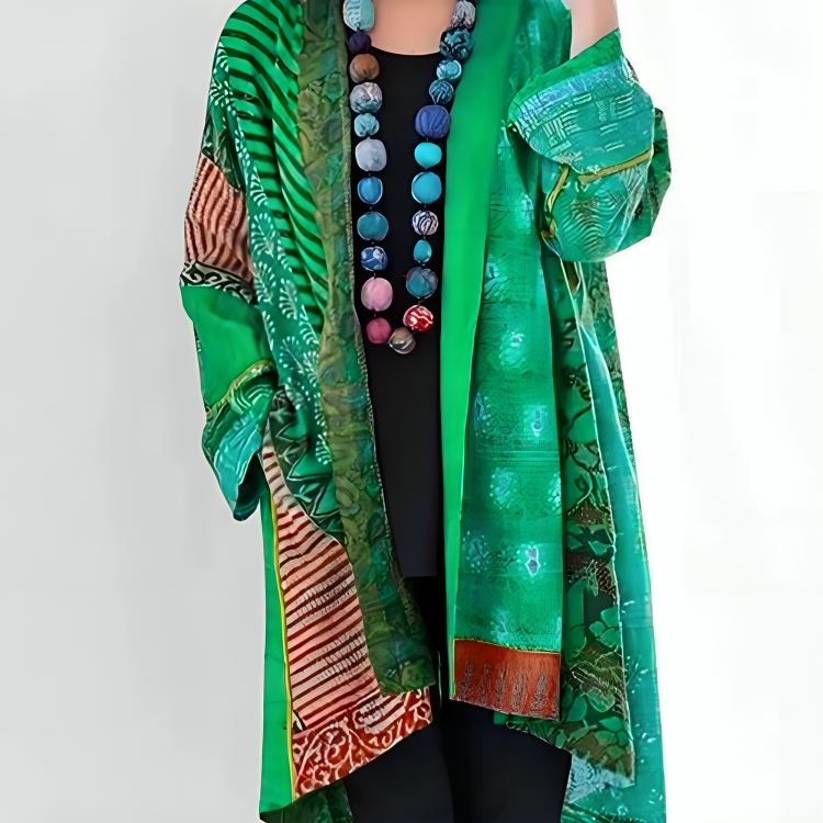 Bohemian Patchwork Kimono | Lightweight & Colourful | Women’s Statement Layer