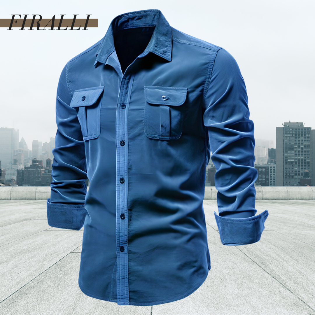 Utility Long-Sleeve Shirt | Durable Cotton Blend | Rugged and Stylish