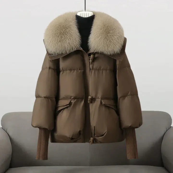 Women's Puffer Jacket with Faux Fur Collar | Ultra-Warm Design | Winter Outerwear