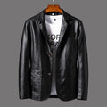 Faux Leather Blazer | Tailored Fit | Stylish and Versatile