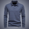 Men's Long-Sleeve Polo Shirt | Classic Fit | Soft Cotton Blend