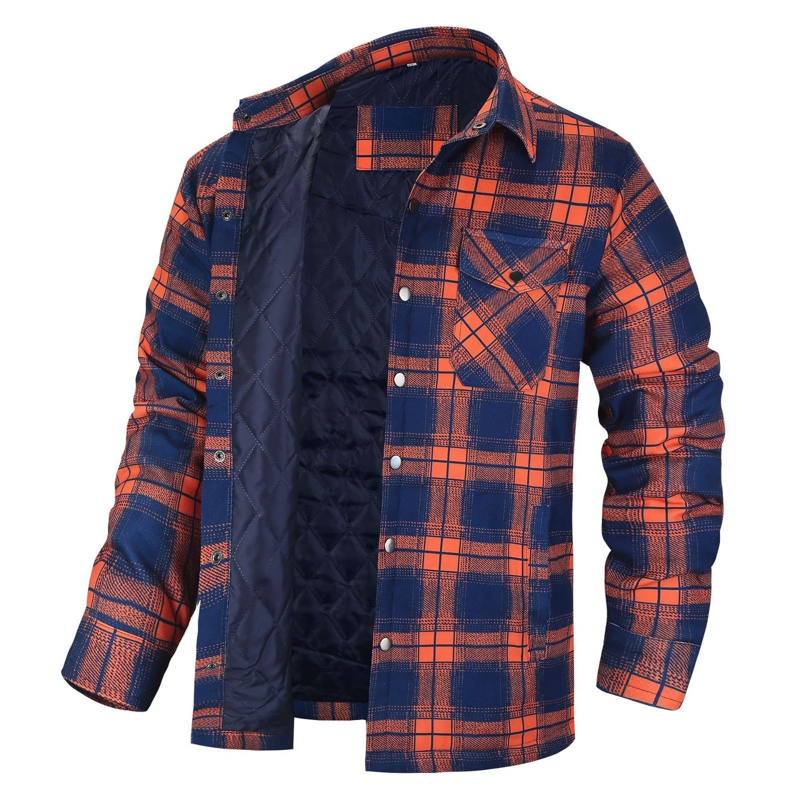 Quilted Flannel Shirt Jacket | Plaid | Warm and Versatile