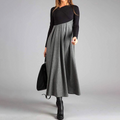 Color-Block Maxi Dress | Fit-and-Flare | Elegant and Timeless