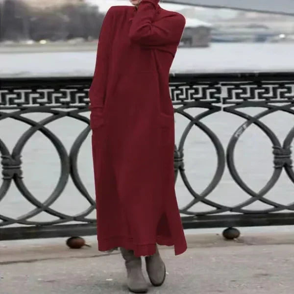 Knit Maxi Dress | High Neckline | Timeless and Cozy