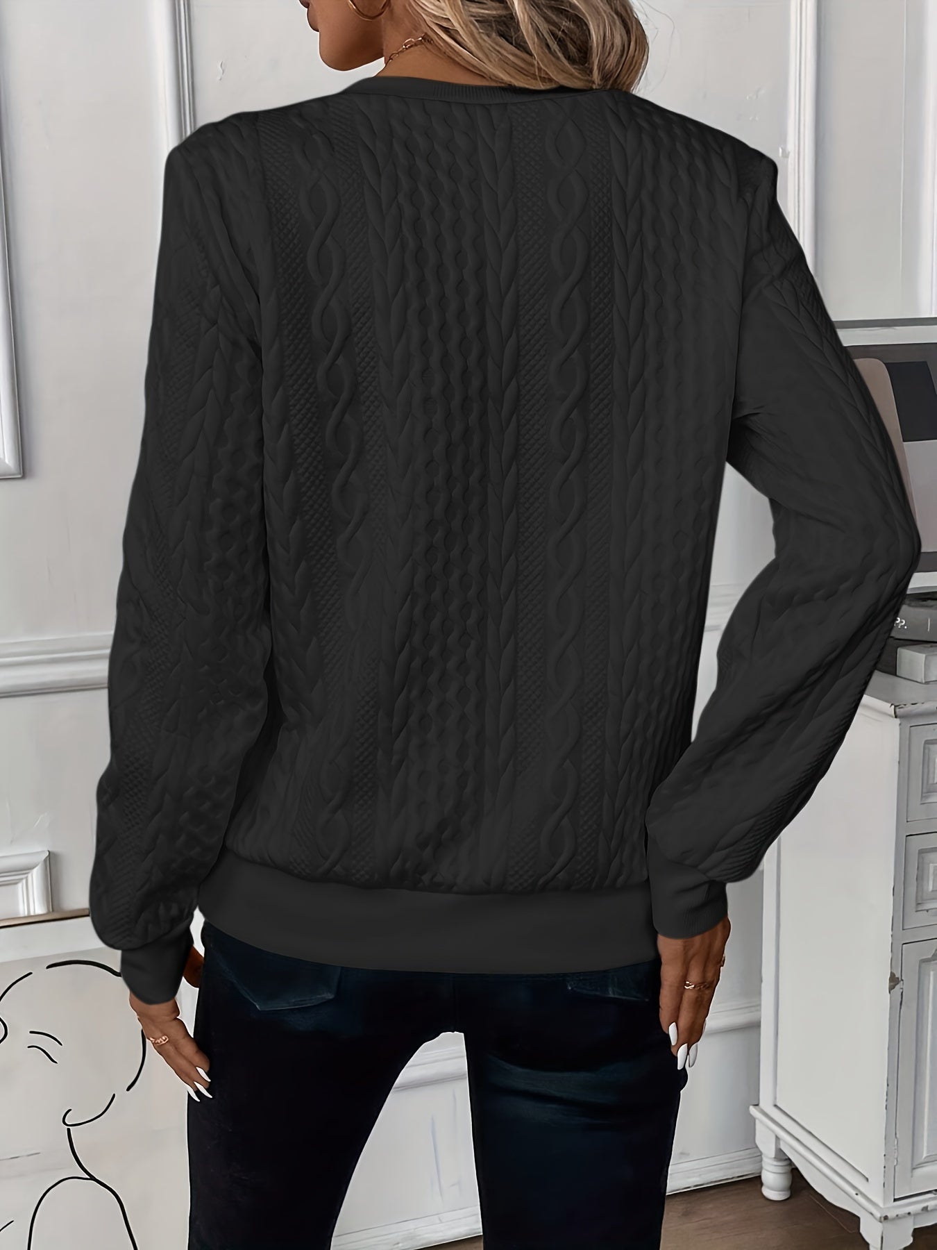 Zip-Neck Knit Pullover | Textured Design | Cozy and Chic