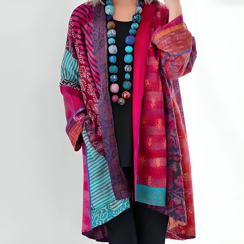 Bohemian Patchwork Kimono | Lightweight & Colourful | Women’s Statement Layer