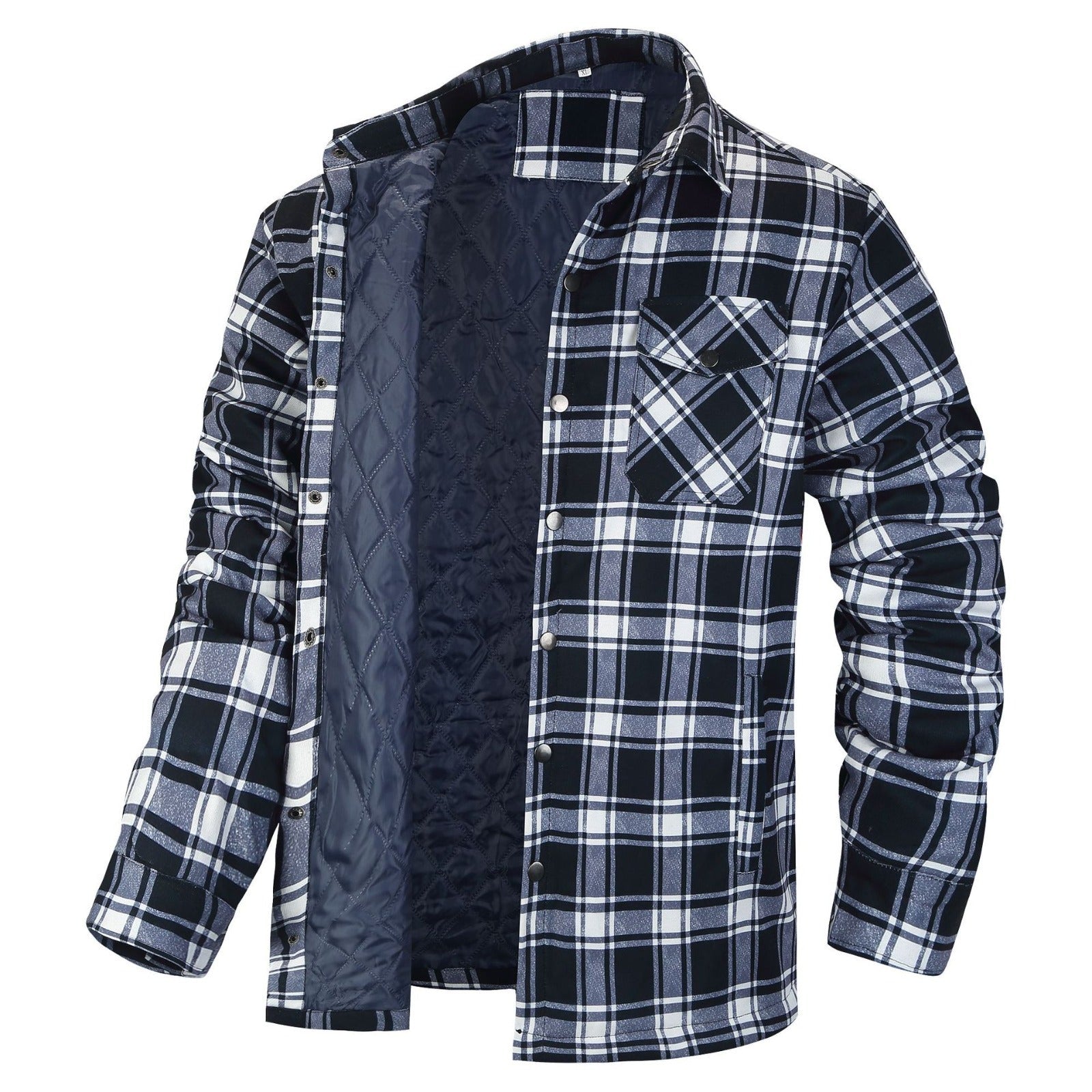 Quilted Flannel Shirt Jacket | Plaid | Warm and Versatile