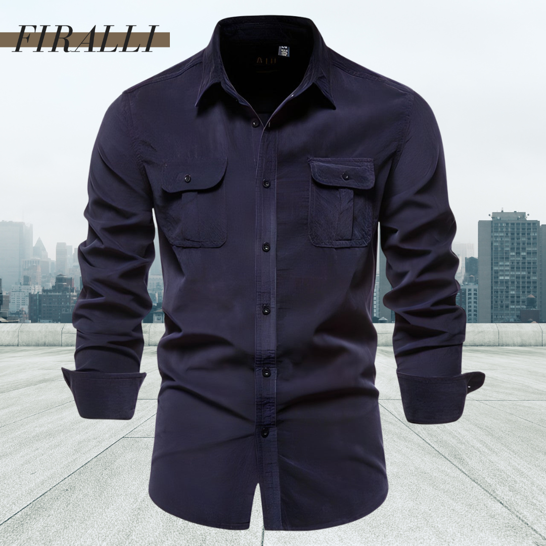 Utility Long-Sleeve Shirt | Durable Cotton Blend | Rugged and Stylish