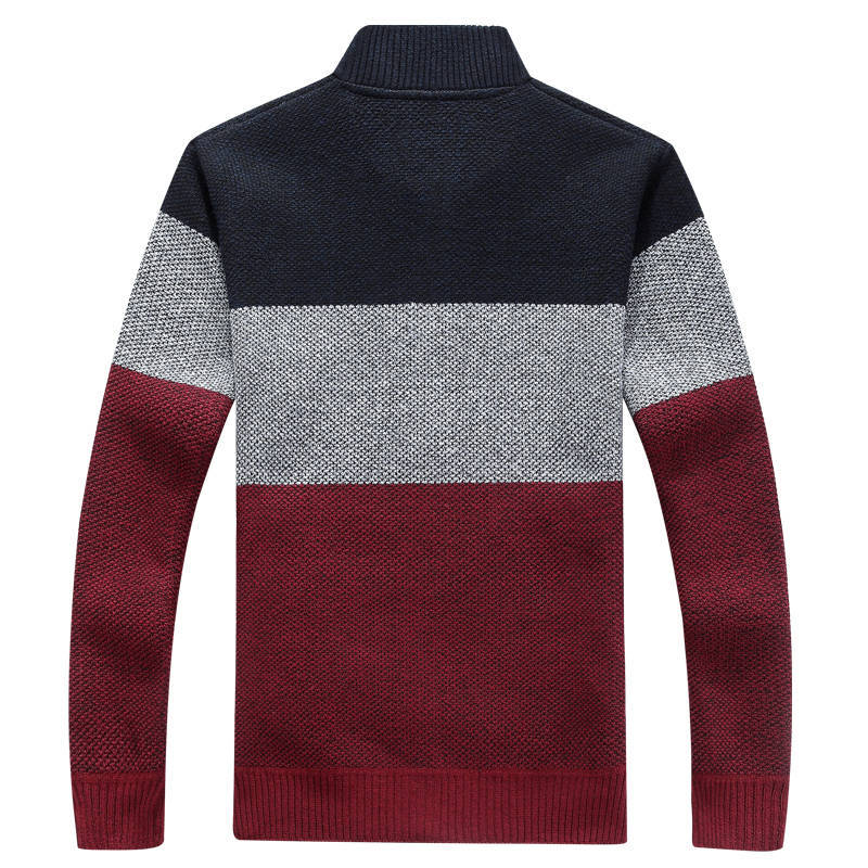 Color-Block Knit Cardigan | Plaid Lined | Modern Style