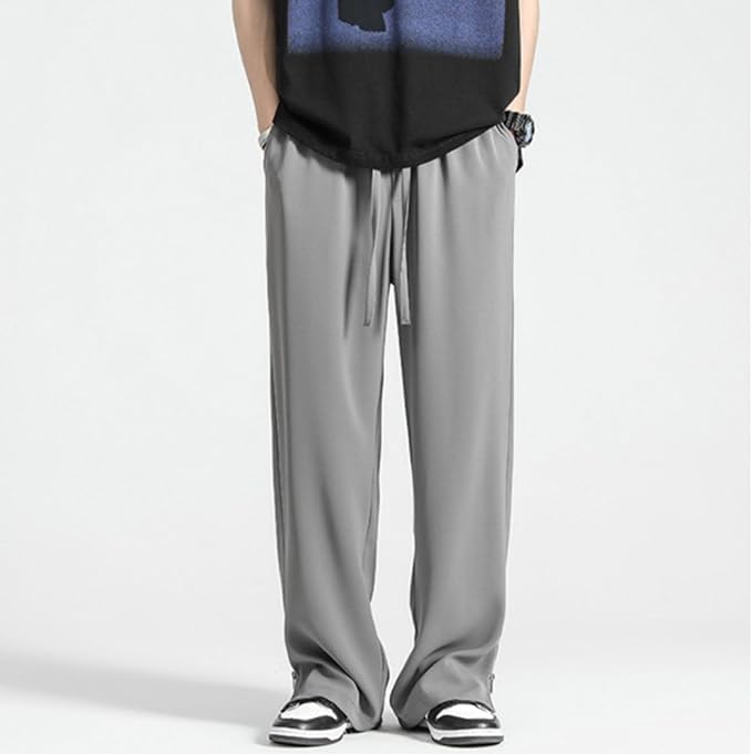 Wide-Leg Lounge Pants | Soft Polyester | Relaxed Fit