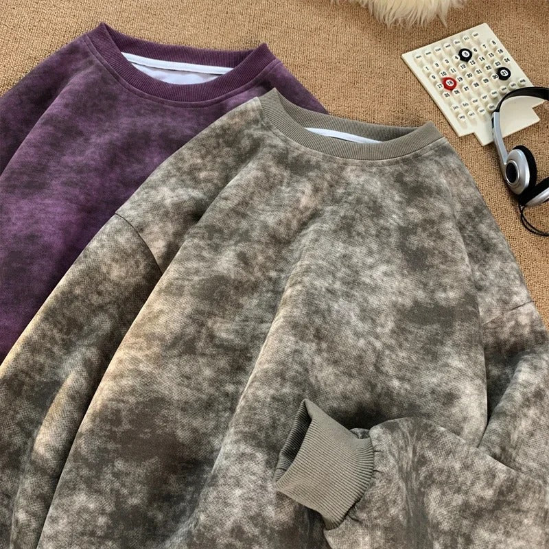 Tie-Dye Oversized Sweatshirt | Artistic Style | Comfortable Fit