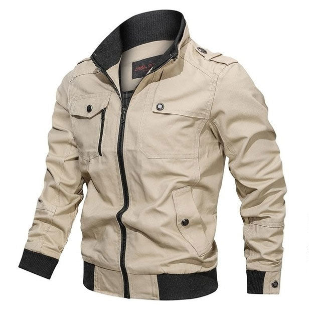 Casual Stand-Collar Bomber Jacket | Lightweight Design | Everyday Style
