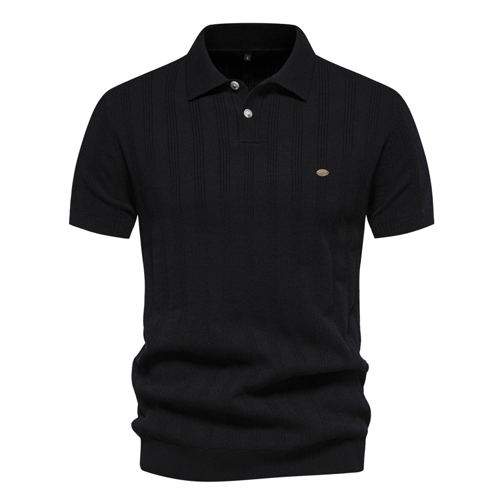 Knitted Polo Shirt | Soft Cotton Blend | Timeless Smart-Casual Style