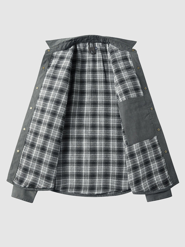 Fleece-Lined Shirt Jacket | Durable & Warm | Outdoor & Casual Wear