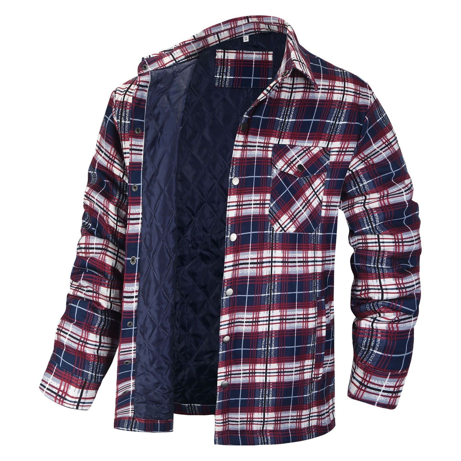 Quilted Flannel Shirt Jacket | Plaid | Warm and Versatile