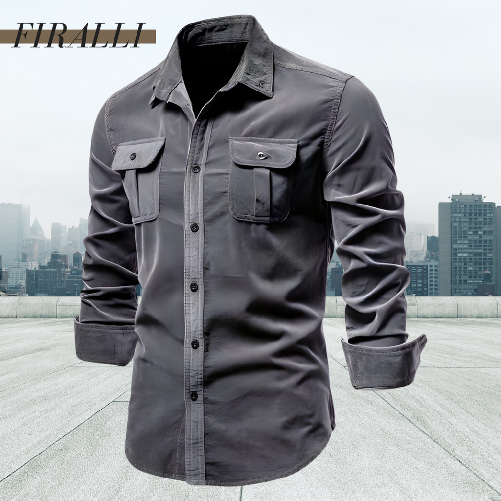 Utility Long-Sleeve Shirt | Durable Cotton Blend | Rugged and Stylish