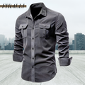 Utility Long-Sleeve Shirt | Durable Cotton Blend | Rugged and Stylish