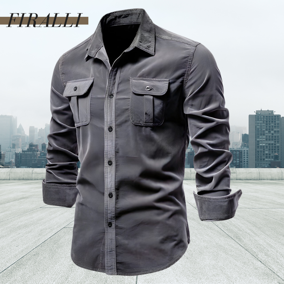 Utility Long-Sleeve Shirt | Durable Cotton Blend | Rugged and Stylish