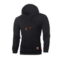 Textured Pullover Hoodie | Ribbed Sleeves | Stylish and Comfortable