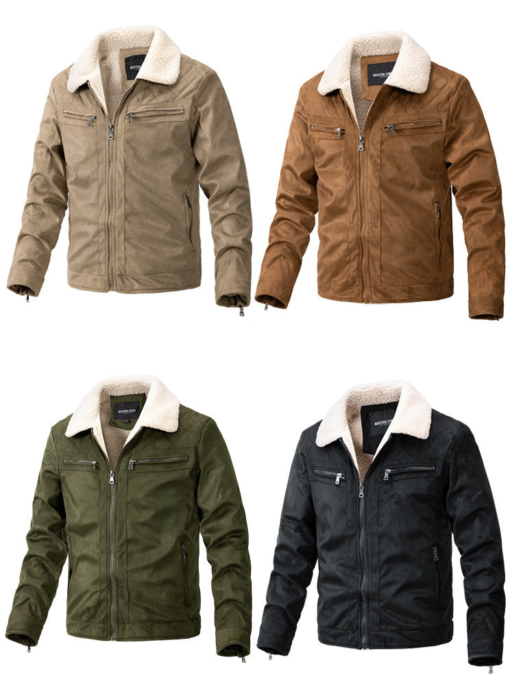 Sherpa-Lined Winter Jacket | Cotton Blend | Classic Design