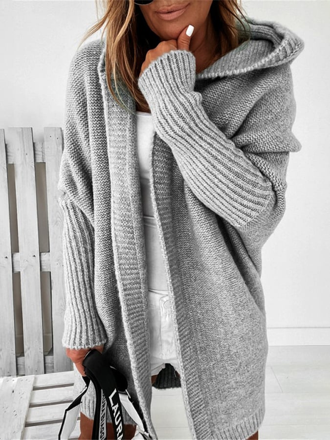 Oversized Hooded Cardigan | Soft Knit | Cozy & Stylish