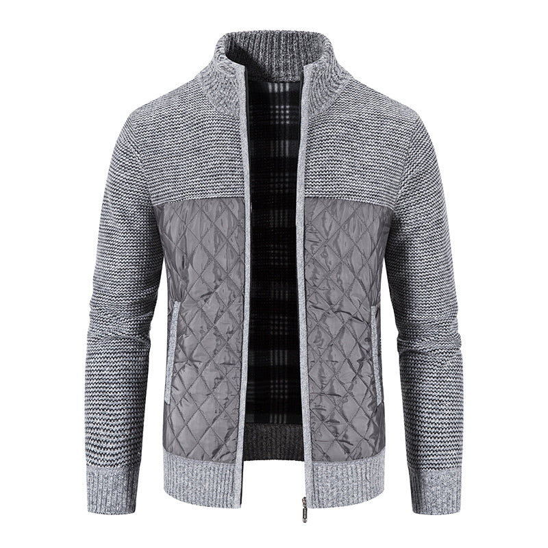 Knitted Jacket | Quilted Design | Smart Casual Wear