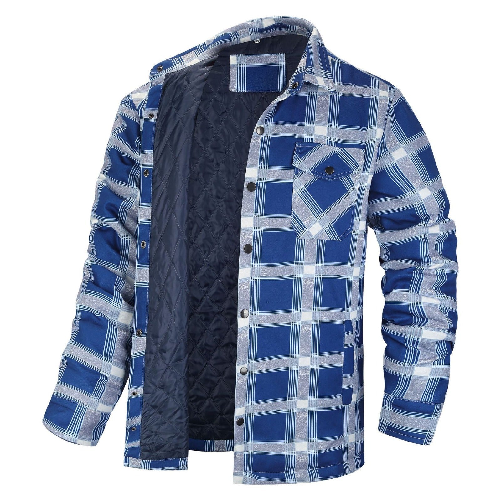 Quilted Flannel Shirt Jacket | Plaid | Warm and Versatile