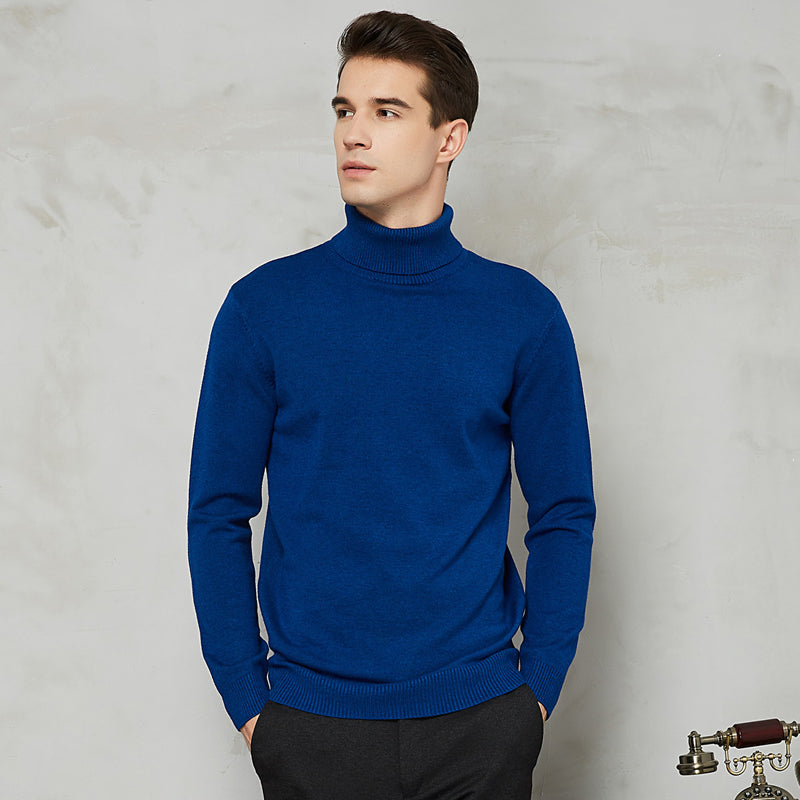 Classic Turtleneck Sweater | Cotton Blend | Slim Fit