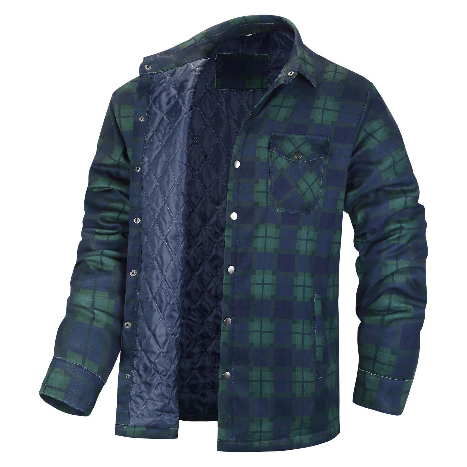 Quilted Flannel Shirt Jacket | Plaid | Warm and Versatile