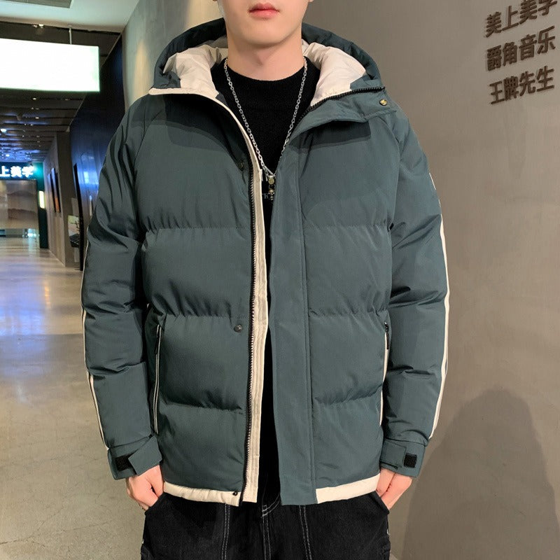Men's Puffer Jacket | Hooded Design | Casual Winter Wear