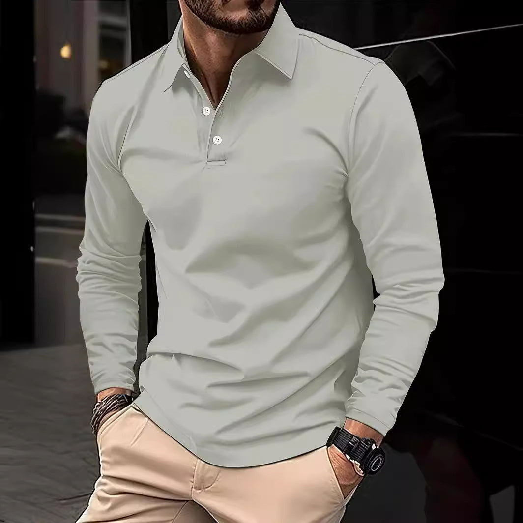 Long-Sleeve Polo Shirt | Slim Fit | Smart-Casual Style
