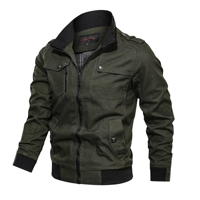 Casual Stand-Collar Bomber Jacket | Lightweight Design | Everyday Style