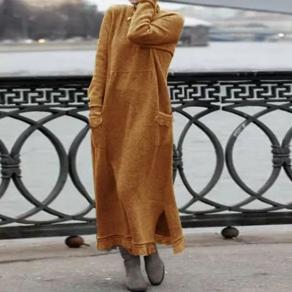 Knit Maxi Dress | High Neckline | Timeless and Cozy