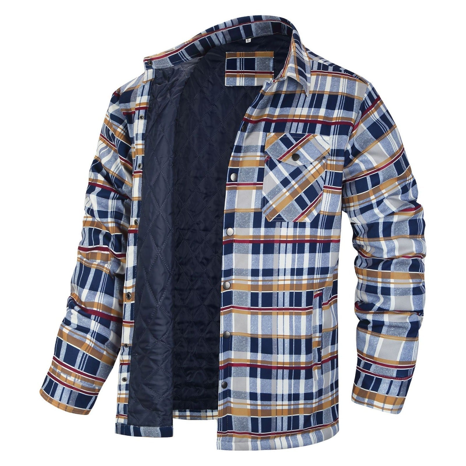 Quilted Flannel Shirt Jacket | Plaid | Warm and Versatile