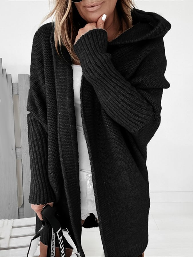 Oversized Hooded Cardigan | Soft Knit | Cozy & Stylish