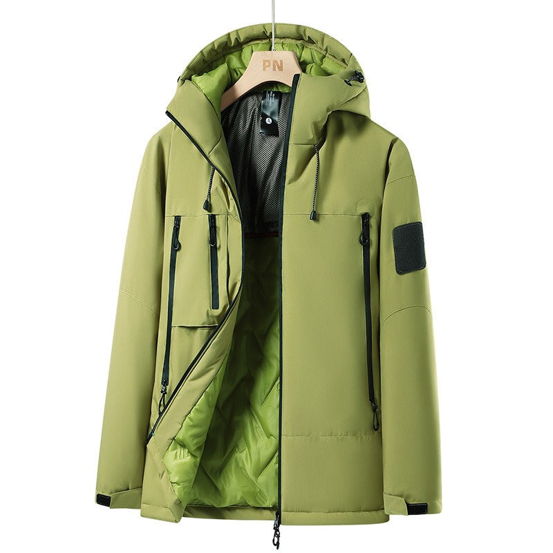 Waterproof Insulated Jacket | Fleece-Lined | Outdoor-Ready