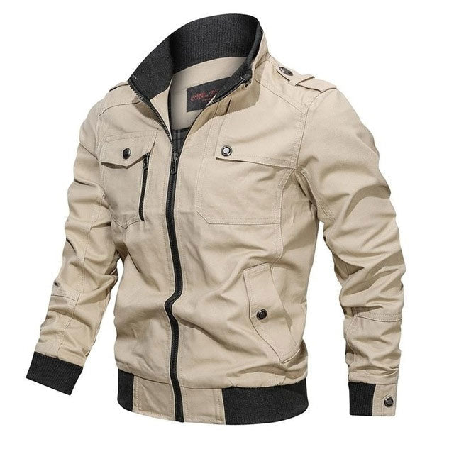 Casual Stand-Collar Bomber Jacket | Lightweight Design | Everyday Style