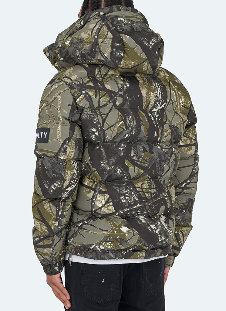 Camo Puffer Jacket | Insulated Design | Rugged and Warm