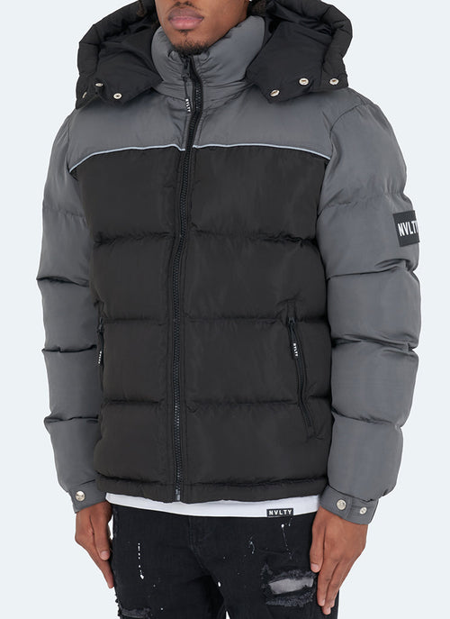 Color-Block Puffer Jacket | Insulated Design | Stylish and Warm