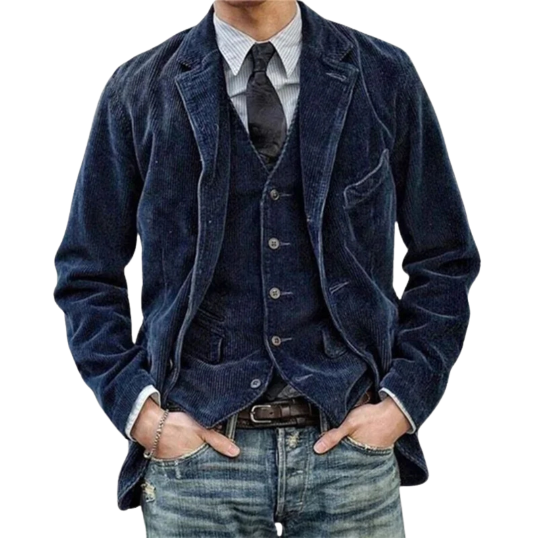 Corduroy Blazer | Tailored Fit | Classic and Versatile