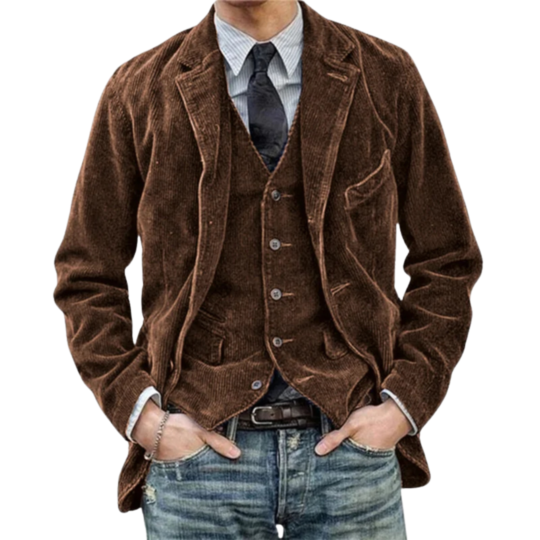 Corduroy Blazer | Tailored Fit | Classic and Versatile