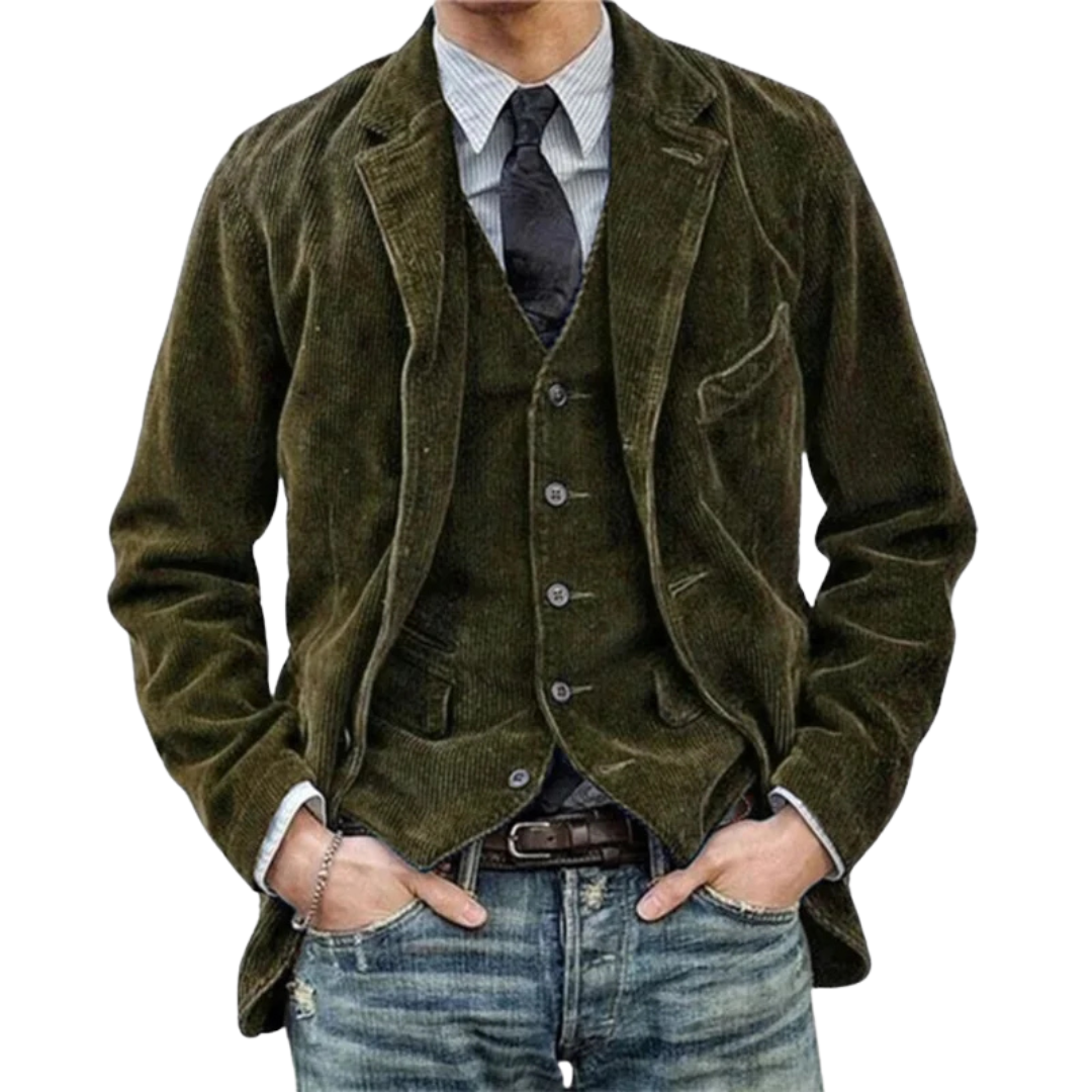 Corduroy Blazer | Tailored Fit | Classic and Versatile