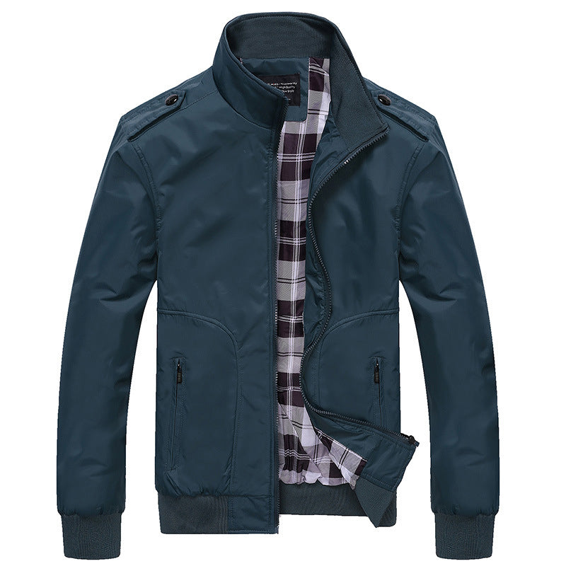 Lightweight Plaid-Lined Bomber Jacket | Classic Design | Everyday Comfort