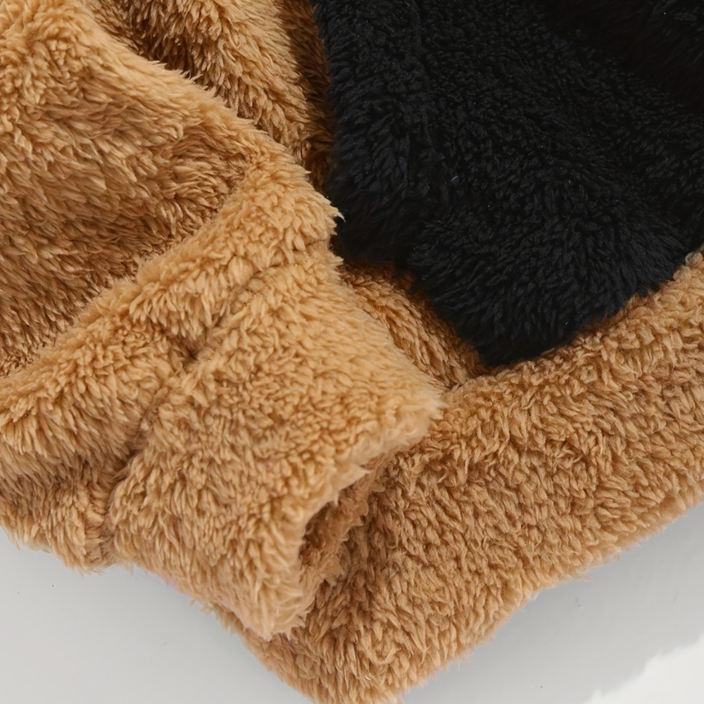 Fleece Hoodie | Two-Tone | Soft and Warm