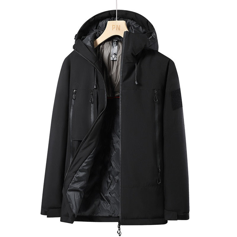 Waterproof Insulated Jacket | Fleece-Lined | Outdoor-Ready