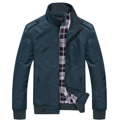 Lightweight Plaid-Lined Bomber Jacket | Classic Design | Everyday Comfort