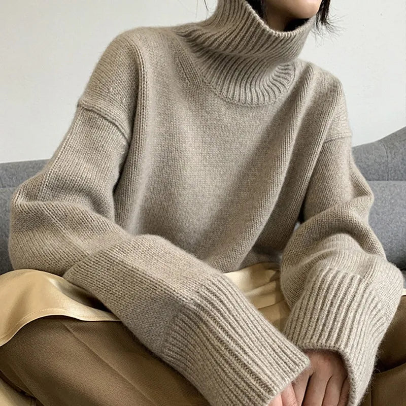 Oversized Turtleneck Sweater | Soft Knit | Winter Essential