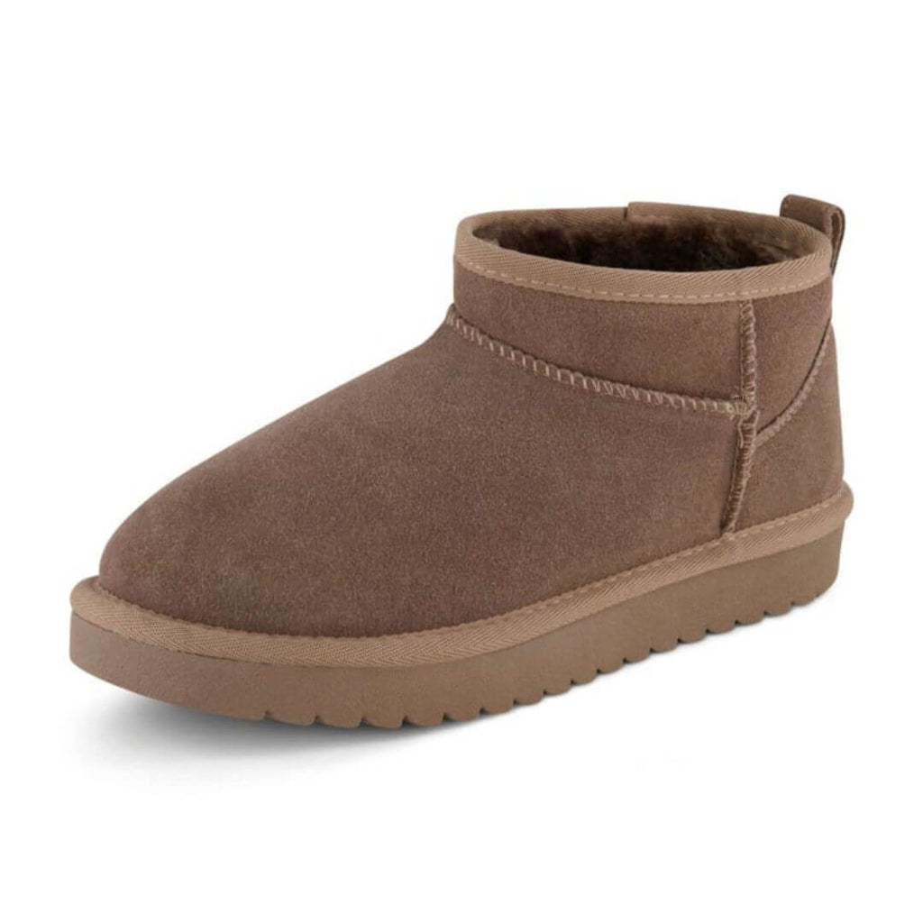 Shearling-Lined Ankle Boots | Suede Finish | Warm and Stylish