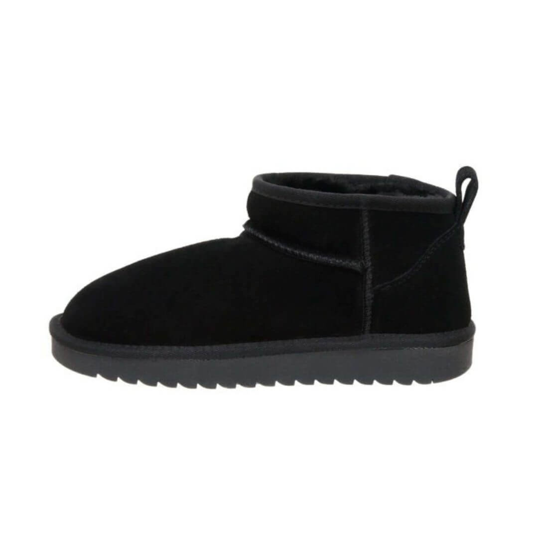 Shearling-Lined Ankle Boots | Suede Finish | Warm and Stylish