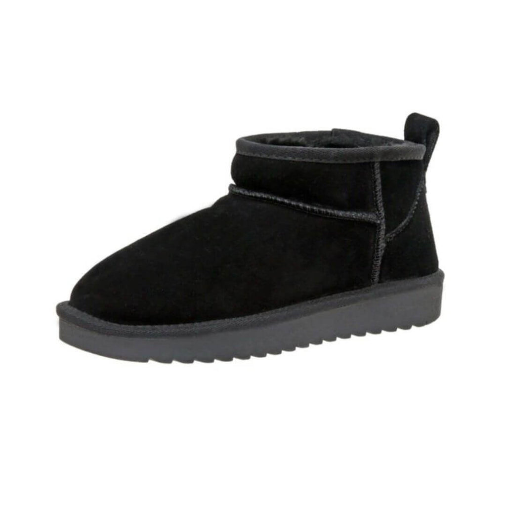 Shearling-Lined Ankle Boots | Suede Finish | Warm and Stylish